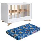 Berço Mini Cama 3 Em 1 E Colchao Aft011 Comm