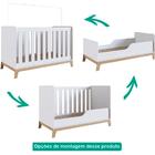 Berço Mini Cama 3 Em 1 Favo De Mel Fm001 Itapua Branco Comple