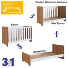 Berço Mini Cama 3 Em 1 La003 Comm