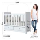 Berço Mini Cama 3 Em 1 Magia H02 Branco - Mpozenato