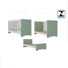 Berço Mini Cama 3 Em 1 Maya Rodial
