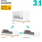 Berço Mini Cama 3 Em 1 Mdf I21 Henn