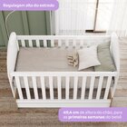 Berço Mini Cama 3 Em 1 Mdf/mdp Magia Branco/marrom