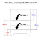 Berço Mini Cama 3 Em 1 Multifuncional 133x64 Cm Bbi51 Dtall