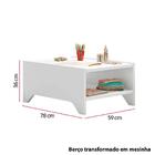 Berço Mini Cama 3 Em 1 Sloan Branco Acetinado Atóxico