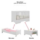 Berço Mini Cama 3 Em 1 Sloan Móveis Estrela Branco