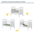 Berço Mini Cama 3 Em 1 Soninho 100% Mdf Branco