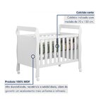 Berço Mini Cama 3 Em 1 Soninho 100% Mdf Branco