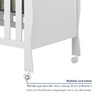 Berço Mini Cama 3 Em 1 Soninho 100% Mdf Branco