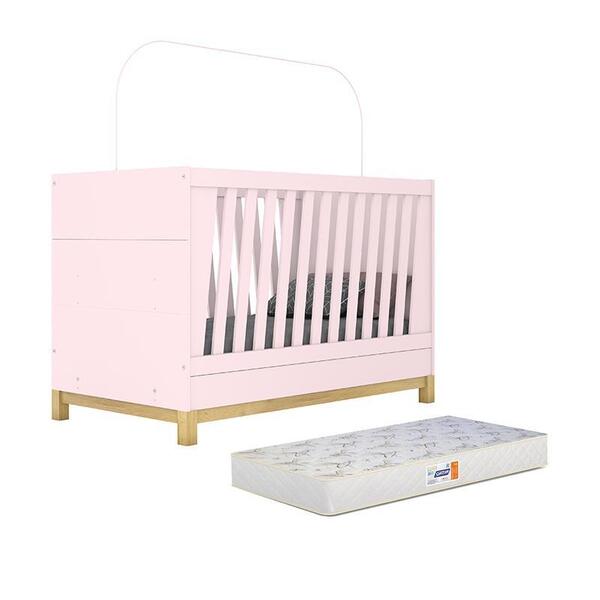 Berço Mini Cama Alegria Com Colchão D18 - Móveis Henn