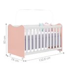 Berço Mini Cama Alice Rosê Branco