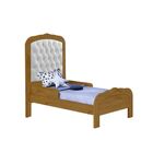 Berço Mini Cama Allegra Capitone Ii Tigus Baby  Branco/ipê