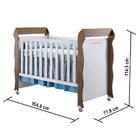 Berço Mini Cama Americano Com Colchão Provençal Lisa Branco A