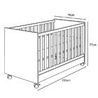 Berço Mini Cama Americano Doce Sonho 1344 Branco 2v - Qmovi