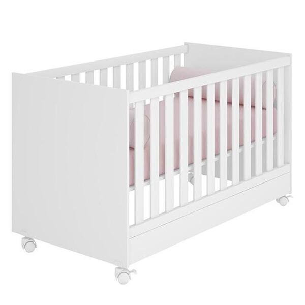 Berço Mini Cama Americano Doce Sonho 1344 Branco 2v - Qmovi