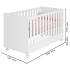 Berço Mini Cama Americano Doce Sonho Branco Qmovi