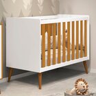 Berço Mini Cama Americano Isis Branco/savana