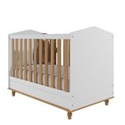 Berço Mini Cama Bala De Goma Espresso Móveis Branco/nature