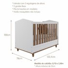 Berço Mini Cama Bala De Goma Espresso Móveis Branco/savana