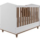 Berço Mini Cama Bala De Goma Espresso Móveis Branco/savana