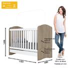 Berço Mini Cama Bala De Menta Com Colchão - Móveis Henn