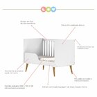 Berço Mini Cama Caring  Branco/carvalho