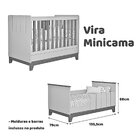 Berço Mini Cama Chantilly Expresso Móveis Branco/nature