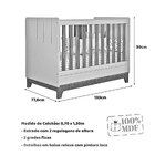 Berço Mini Cama Chantilly Expresso Móveis Branco/nature