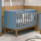 Berço Mini Cama Classic Com Pés Amadeirado E Colchão Supreme