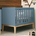 Berço Mini Cama Classic Pés Madeira Natural Com Colchão D18 -