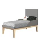 Berço Mini Cama Classic Pés Madeira Natural Com Colchão D18 -