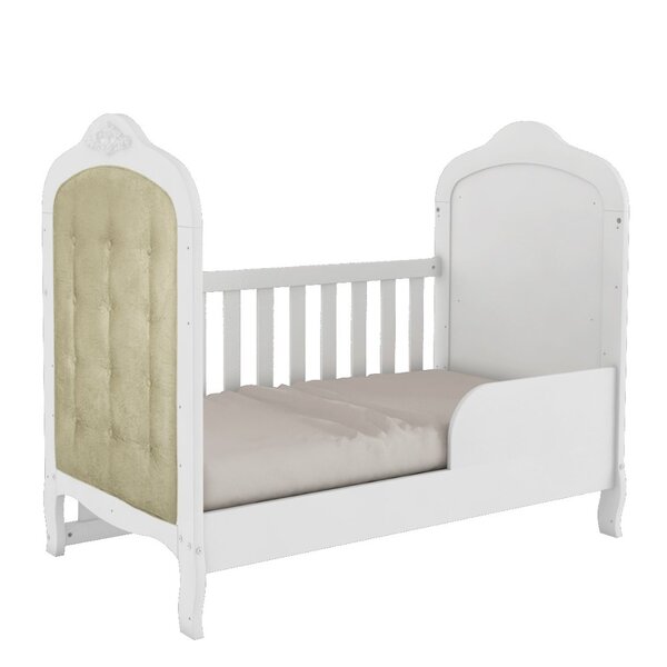 Berço Mini Cama Com Capitonê Elô Móveis Peroba