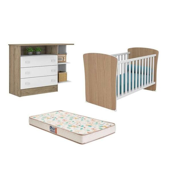 Berco Mini Cama Com Perfil Doce Sonho Com Colchão Gazin E Com