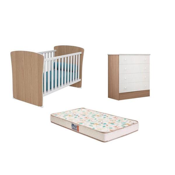 Berco Mini Cama Com Perfil Doce Sonho Com Colchão Gazin E Côm