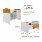 Berço Mini Cama Com Suporte Mosquiteiro Confort Espresso Móve