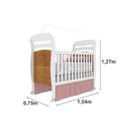 Berço Mini Cama Com Suporte Mosquiteiro Crystal Tcil Móveis C