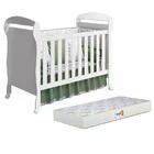 Berço Mini Cama Danny Com Colchão D18 De 10cm Bege - Reller M