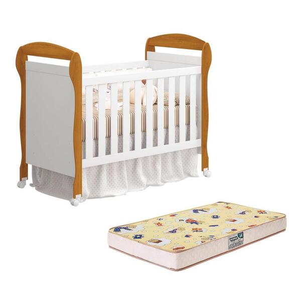 Berço Mini Cama Danny Com Colchão D18 De 10cm - Reller Móveis