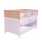 Berço Mini Cama Dengo Divicar Móveis Branco/carvalho Treviso