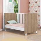 Berço Mini Cama Doce Sonho  Carvalho Rústico/branco