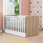 Berço Mini Cama Doce Sonho  Carvalho Rústico/branco