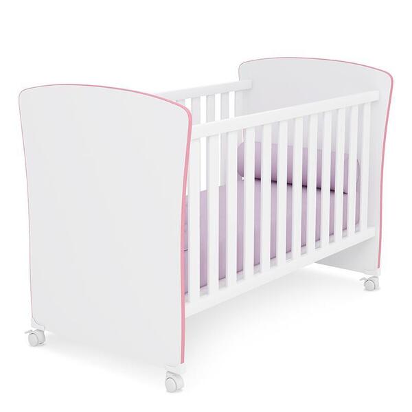 Berço Mini Cama Doce Sonho Com Perfil E Rodízios - Qmovi