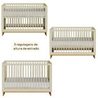 Berço Mini Cama E Cômoda Linha Cubo Areia/platano