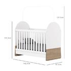 Berço Mini Cama E Guarda Roupa Magia Branco Jequitibá Hp - He