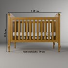Berço Mini Cama Em Madeira Maciça Versailles Plus Mel