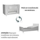 Berço Mini Cama Em Mdf Grade Fixa Fiori Areia