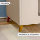 Berço Mini Cama Em Mdf Grade Fixa Fiori Areia