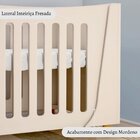 Berço Mini Cama Em Mdf Grade Fixa Fiori Areia