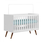 Berço Mini Cama Encanto Branco Acetinado - Qmovi