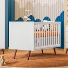 Berço Mini Cama Encanto Branco Acetinado - Qmovi